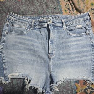 American Eagle Outfitters Women's Blue Denim Shorts sz. 14